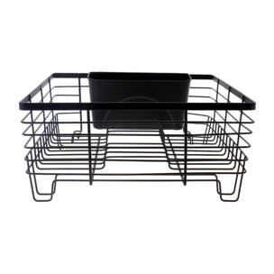 Egouttoir à vaisselle en métal noir