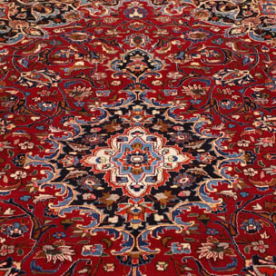 Tapis d'orient au motif oriental, artisanal noué main, APUJEZ