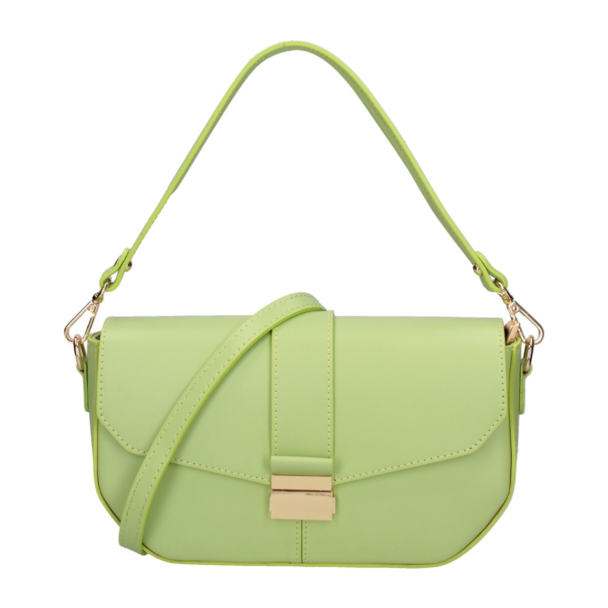 Borsa a spalla da donna - Modello False - Vera pelle - 27.0 x 15.0 x 7.0 cm