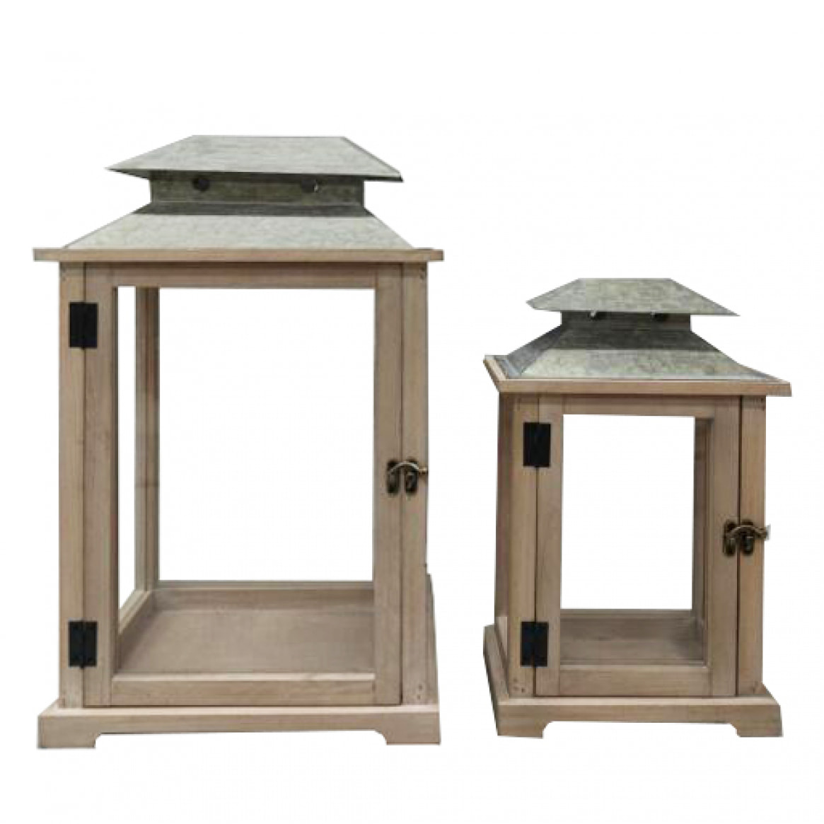 Lanterne Legno - Pezzi 1 - 30xH47x22cm - Bianchi Dino SpA