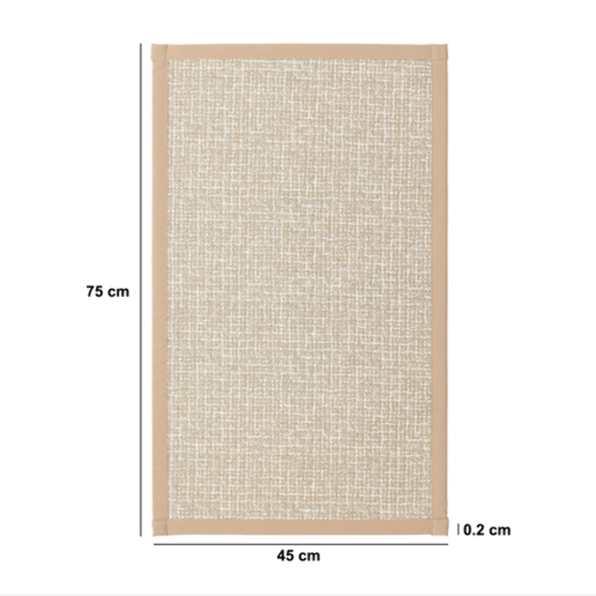 Tapis de cuisine tissé antidérapant 75x45cm