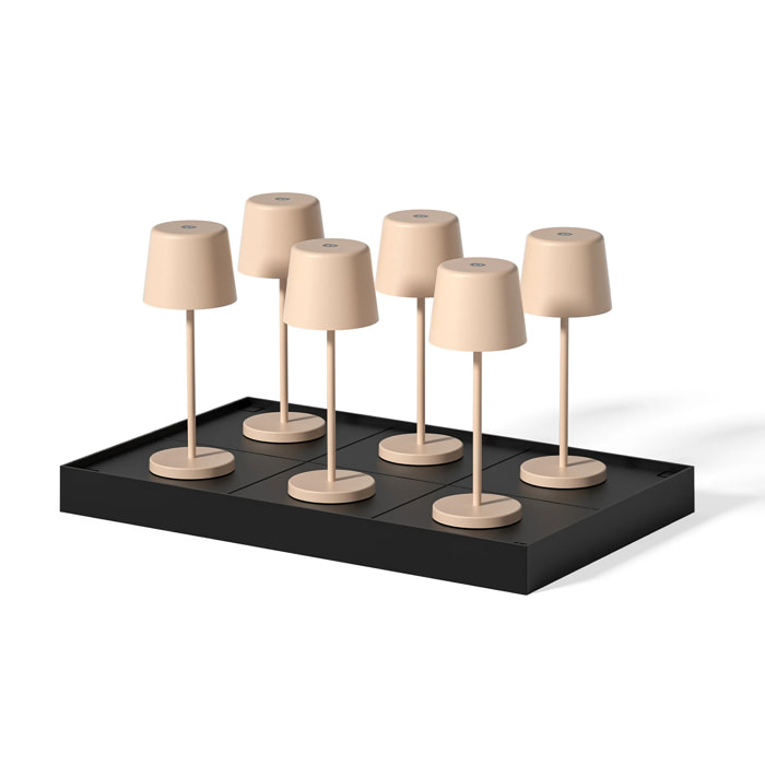 6 Lampe MINI KELLY + Socle de charge