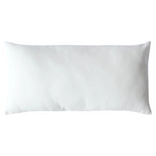 Coussin non déhoussable en coton uni - Blanc