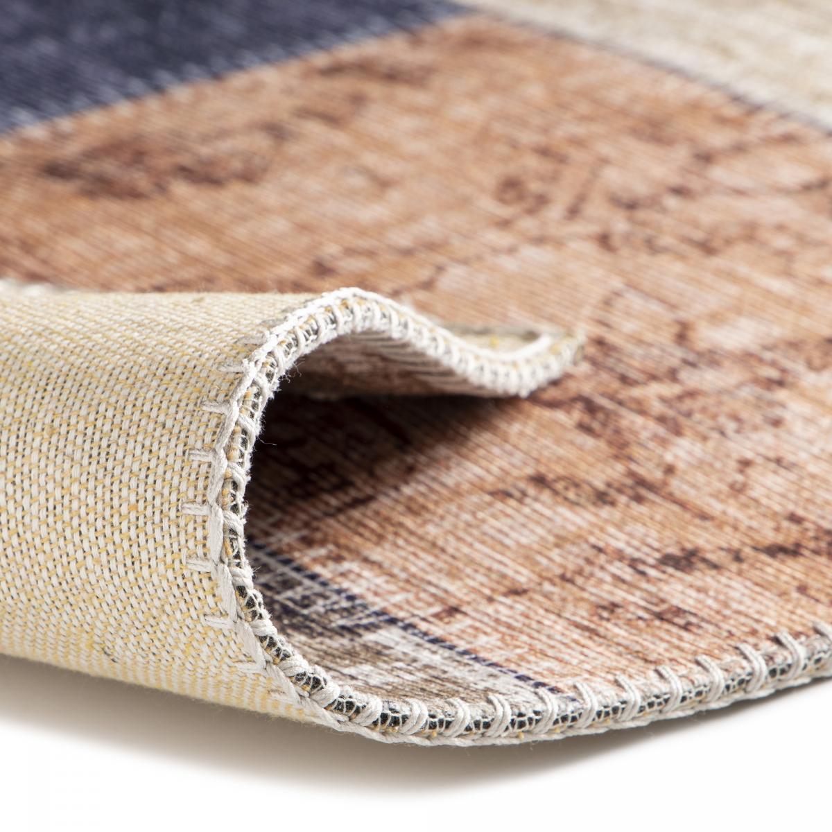 Tapis salon et chambre tissé motif géométrique PIGE