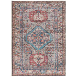 MANDALA Alfombra étnica en estilo vintage terra, varias medidas disponibles.