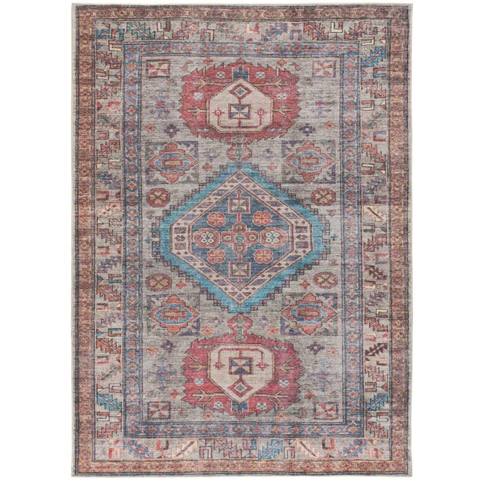 MANDALA Alfombra étnica en estilo vintage terra, varias medidas disponibles.