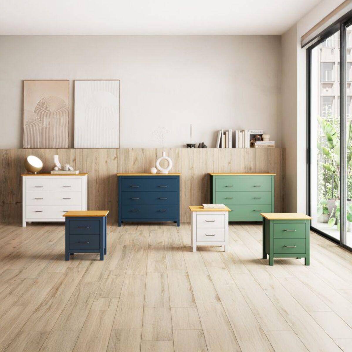 Cómoda Eira Blue Ocean - Oak