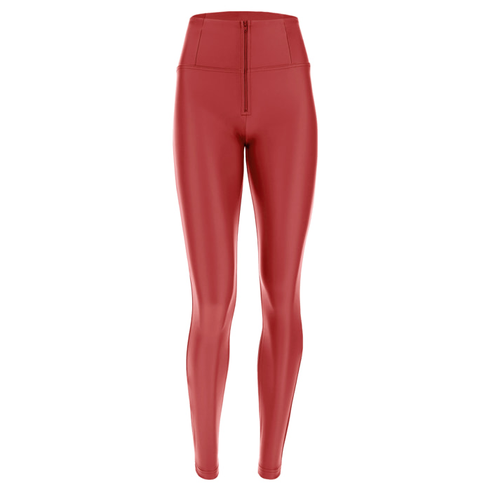 Pantaloni push up WR.UP® similpelle vita alta