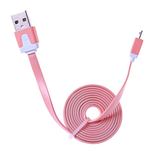 Cable plano MICRO USB 1m