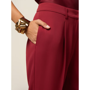 Oltre - Pantalones de cady - Burgundy