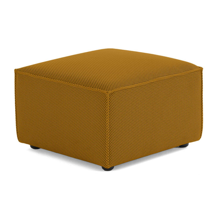 Arty - pouf d'appoint - en tissu mailles 3D - Jaune
