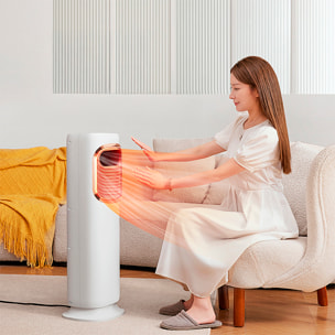 Climatizador multifunción sin aspas, con 2 niveles de calefacción y refrigeración. Tanque de agua de 3L y mando de control remoto.