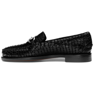 Moc Sebago Uomo Nero JOE CROCO