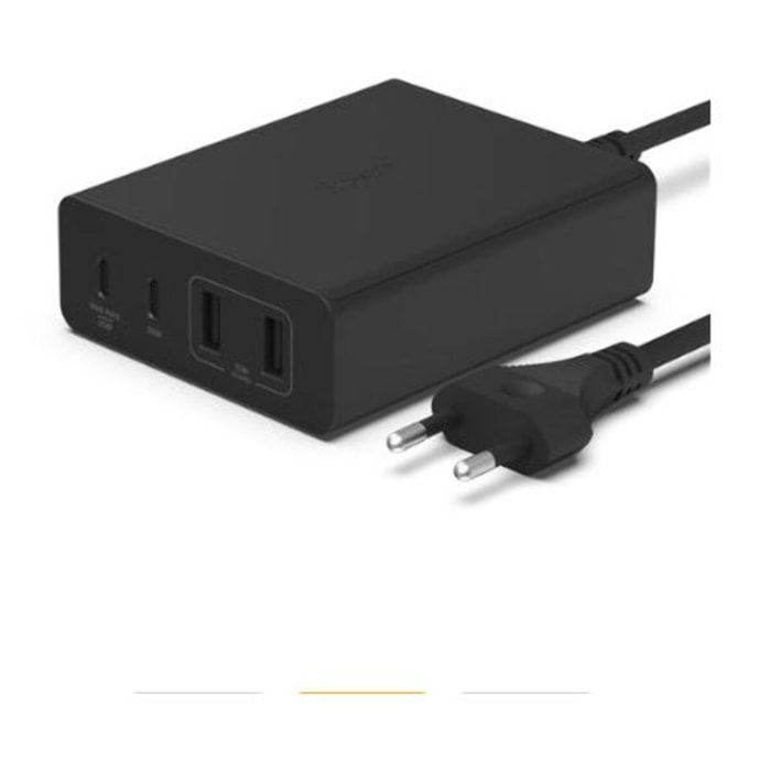 Chargeur ordinateur portable BELKIN 4 ports 2 USB-C 2 USB-A 108W Noir
