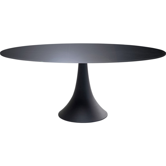 Table de jardin Grande Possibilita noire et grès Kare Design