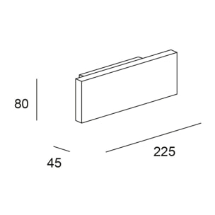 Forlight Aplique Ip20 Thin Led 6,4W 3000K Negro 215Lm