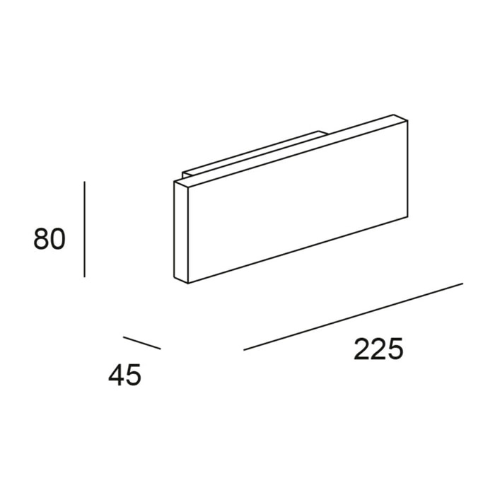 Forlight Aplique Ip20 Thin Led 6,4W 3000K Negro 215Lm