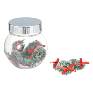 Accessoires bocal couronne rouge  3x8cm