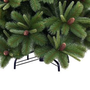 Alabaster - Albero di Natale Tradizionale con Pigne in PVC e PP Ø99x150H cm, 468 Punte