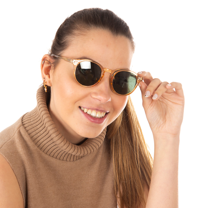 Gafas de sol OCEAN BOWIE - Champagne transparente brillante / Verde
