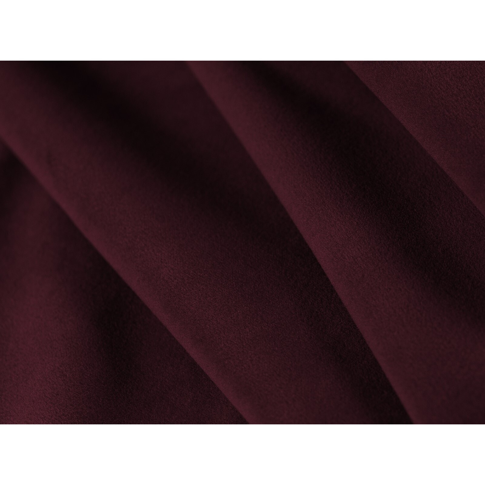 Méridienne "Tendance" en velours rouge foncé