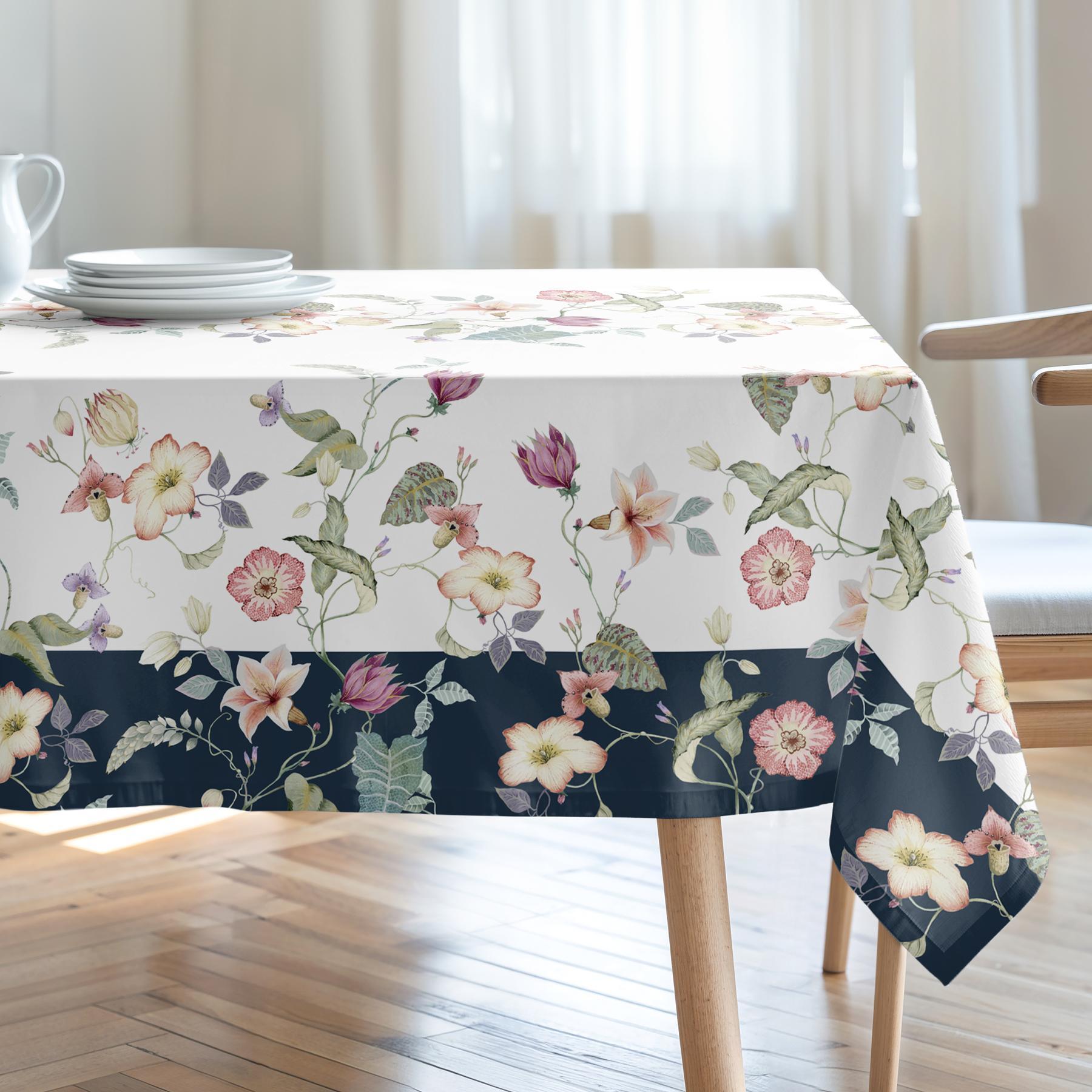 Nappe imprimée anti-tâches LIRIOS MULTICOLORE