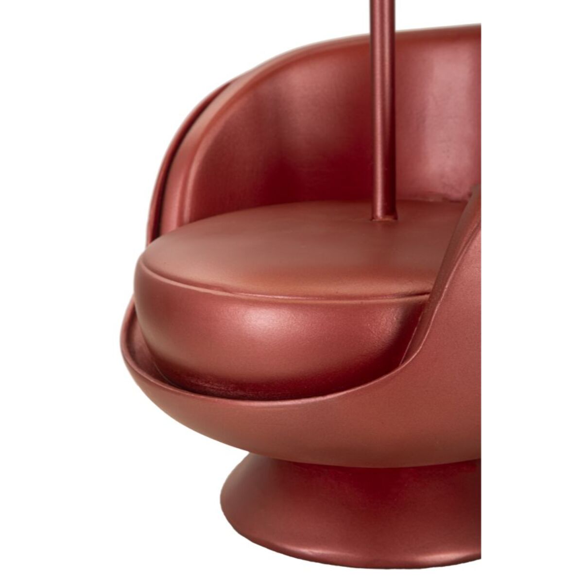 LAMPADA DA COMODINO MIDCENTURY ROSSA CM Ø 26X43