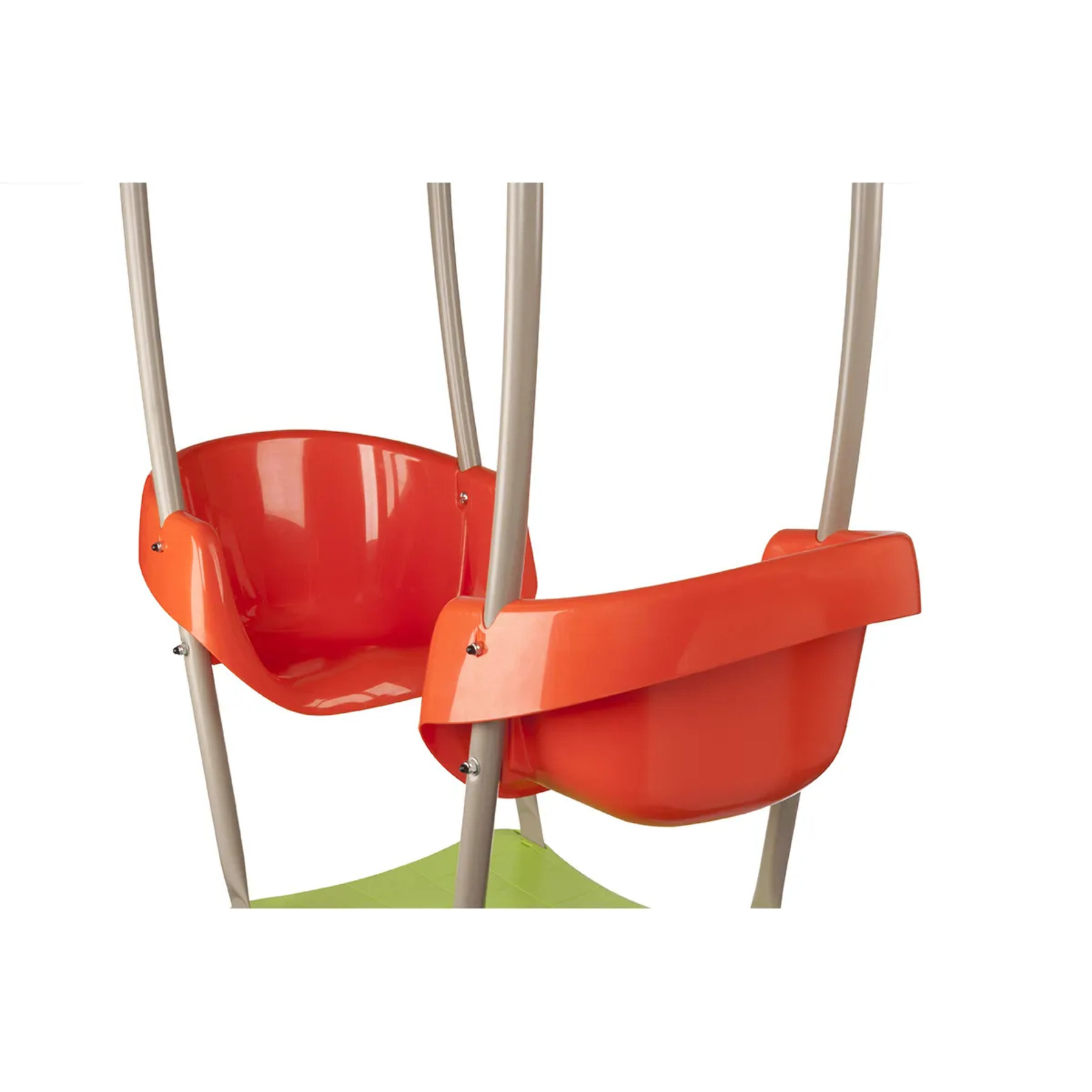 Portique bois poutre métal 2,30 m Techwood Premium BONGO - 6 enfants