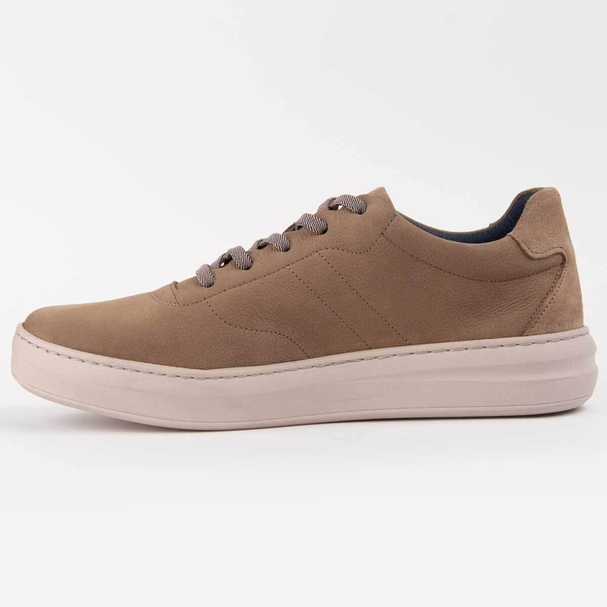 Sneaker De Piel - Beige