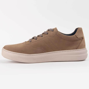 Sneaker De Piel - Beige