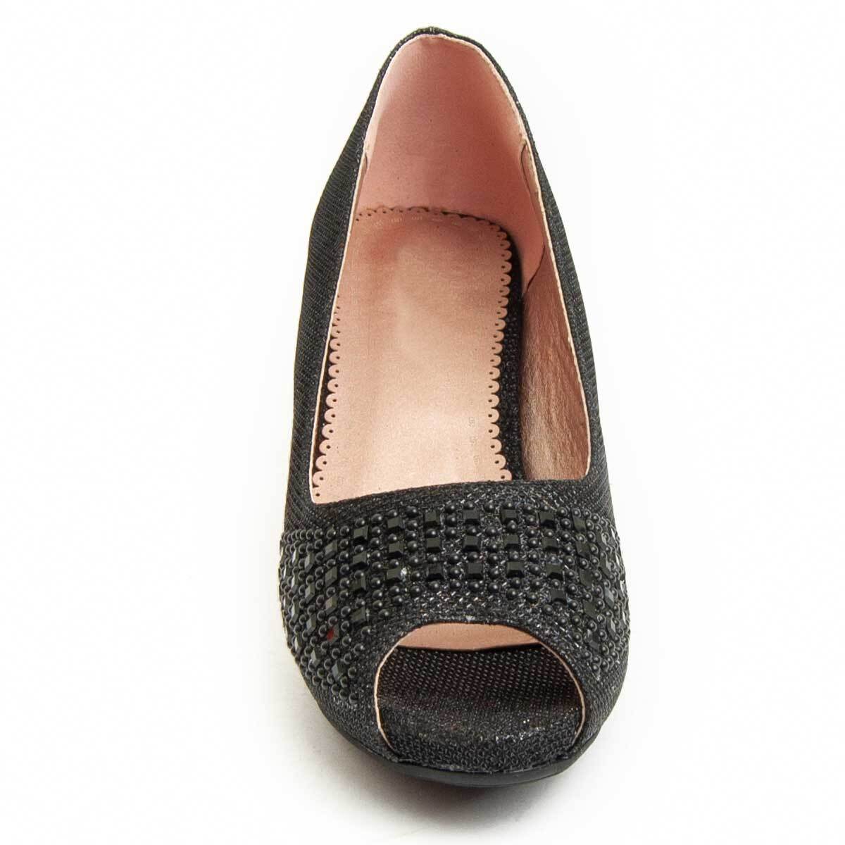 Zapato de tacón - Negro - Altura: 6 cm