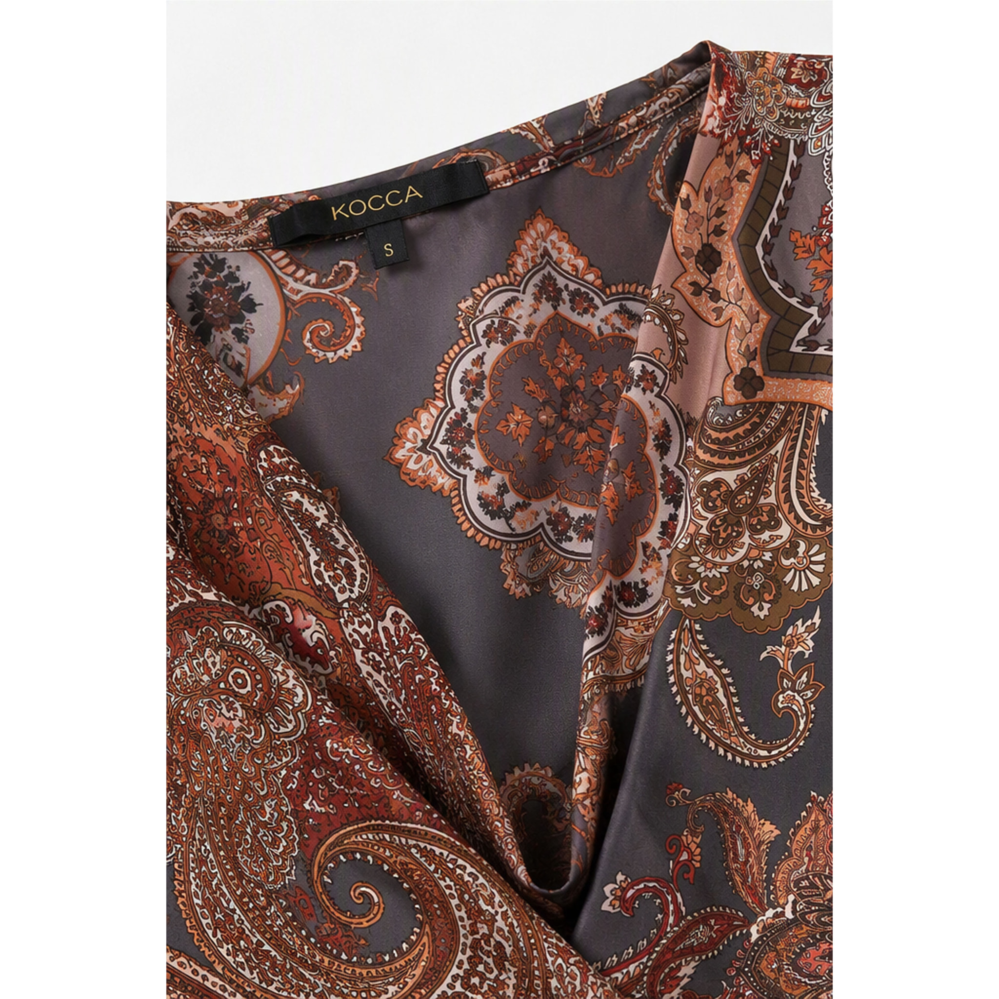 Kocca - Top da donna senza maniche a fantasia paisley Donna