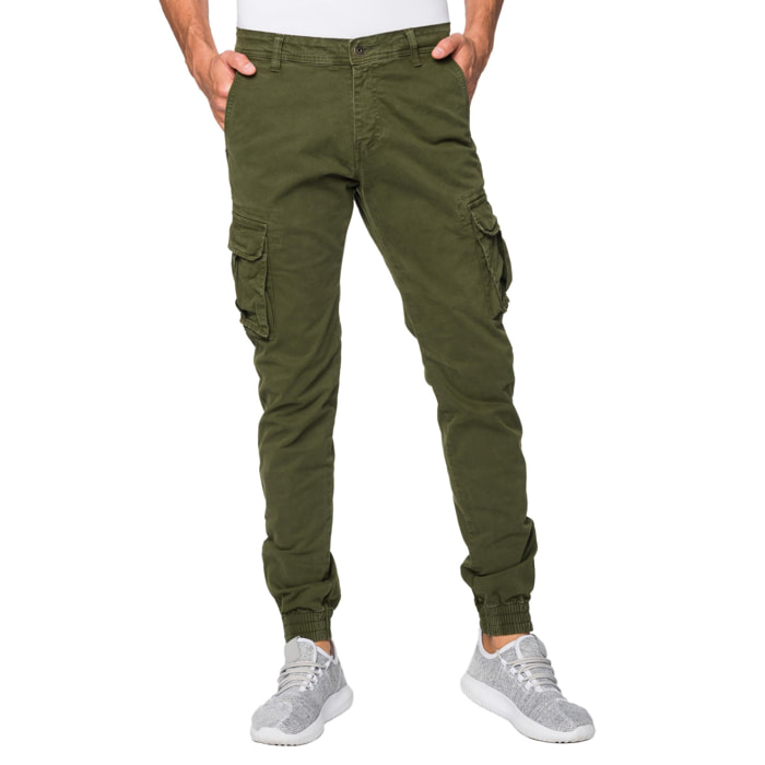 Pantalón Hot Buttered cargo Binalongbay verde militar