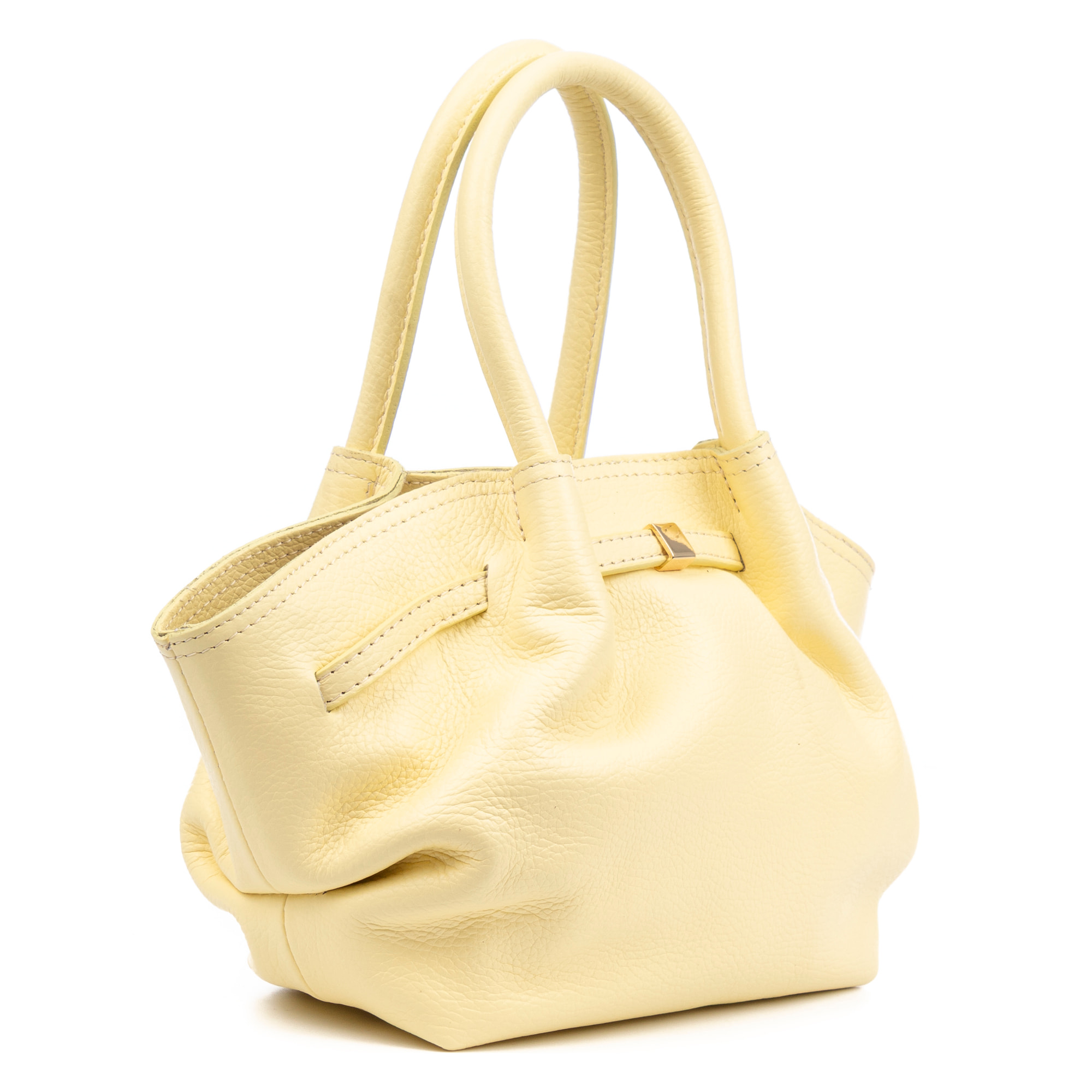 Bergolo Borsa a mano Donna. Pelle autentica Dollaro.