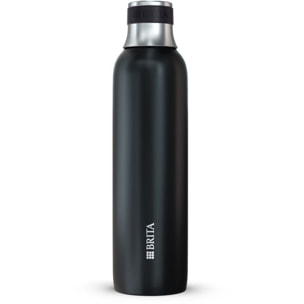 Bouteille BRITA isotherme noire sodaTRIO 0.65L