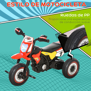 Moto Infantil con 3 Ruedas Rojo