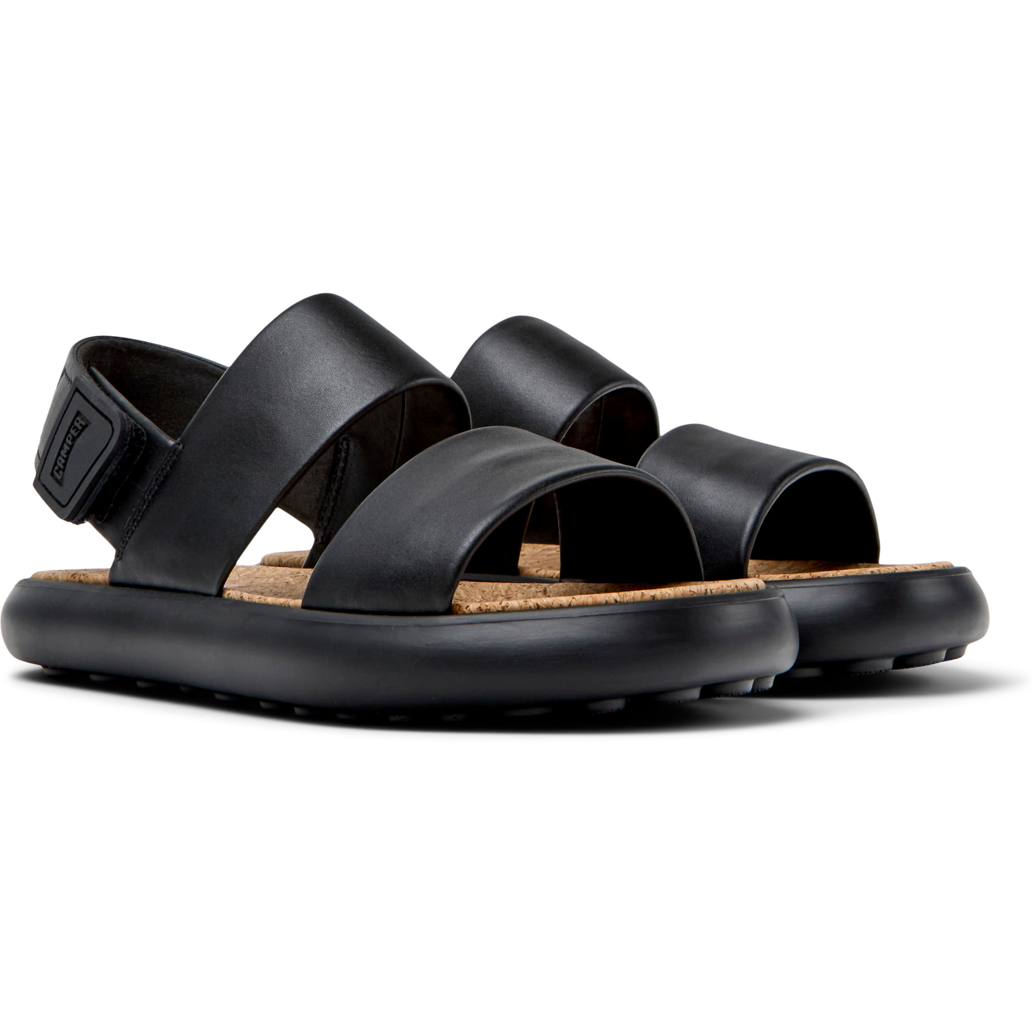 Sandalias - CAMPER Pelotas Flota Sandal - Negro - Cuero liso