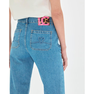 Jeans basic blu medio