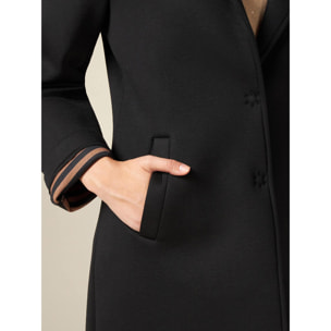 Oltre - Scuba fabric coat - Negro