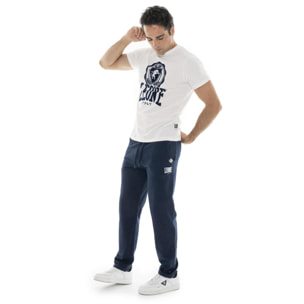 Pantalón de deporte de invierno para hombre sin puños con pequeño logo 'Basic'