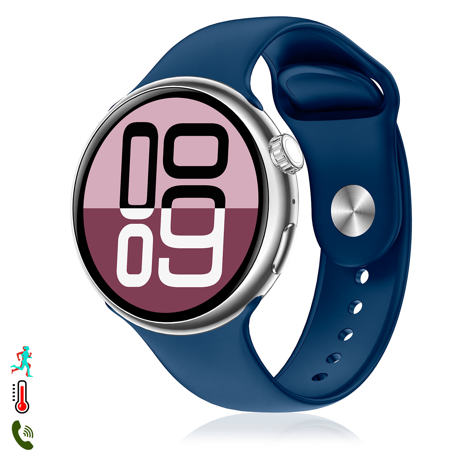 Smartwatch Z12 Pro con monitor de tensión cardiaco avanzado, O2, termómetro. Múltiples modos deportivos. Doble correa.