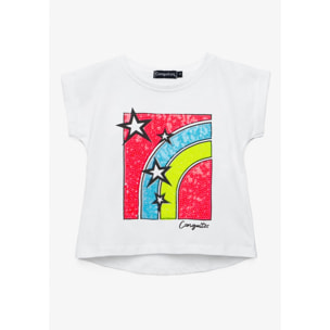 Camiseta de Niña Arcoiris