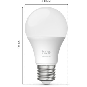 Ampoule LED connectée PHILIPS HUE Essential E27 White&Color Ambiance