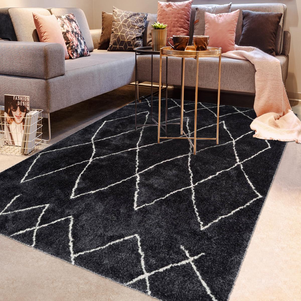 Tapis berbère tissé motif ethnic HAHE