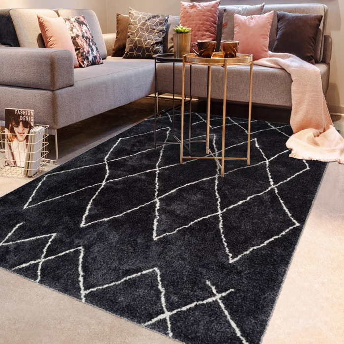 Tapis berbère tissé motif ethnic HAHE