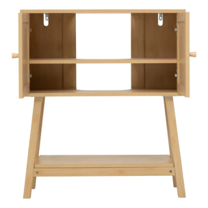 Meuble sous-lavabo Cane marron