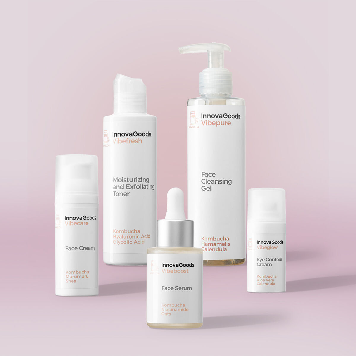 Pack Routine Visage Kombucha InnovaGoods