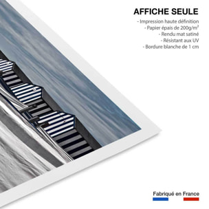 Poster deco toiles de plage Affiche seule