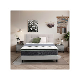 Matelas hybride 180 x 200 cm ressorts ensachés – SONGE
