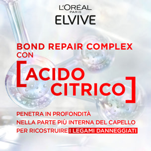 2x Shampoo Rinforzante per Capelli Danneggiati Elvive Bond Repair con Acido Citrico - 2 Flaconi da 200ml
